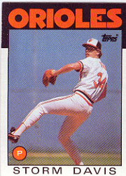 1986 Topps Baseball Cards      469     Storm Davis